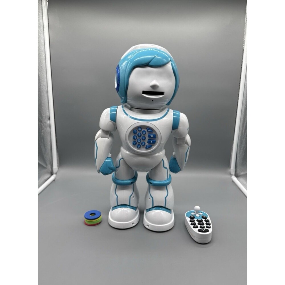 Lexibook Powerman Kid Educational Bilingual Robot w Remote & Discs
